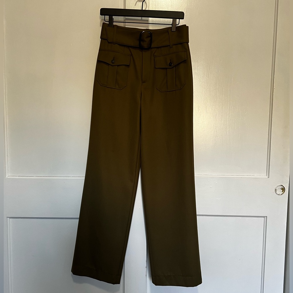 Sézane Dan Trouser Army Green Size 38/US size 6